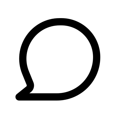 Comment Bubble (Outline) Free Open-Source SVG Icon (Basil)