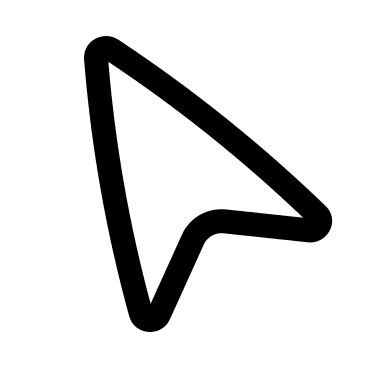 Cursor Pointer (Outline) Free Open-Source SVG Icon (Basil)