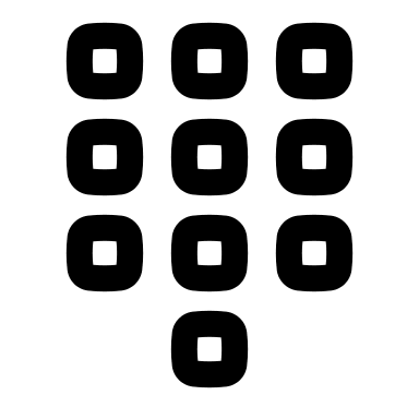 Dialpad Interface (Outline) Free Open-Source SVG Icon (Basil)