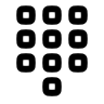 Dialpad Interface (Outline) Free Open-Source SVG Icon