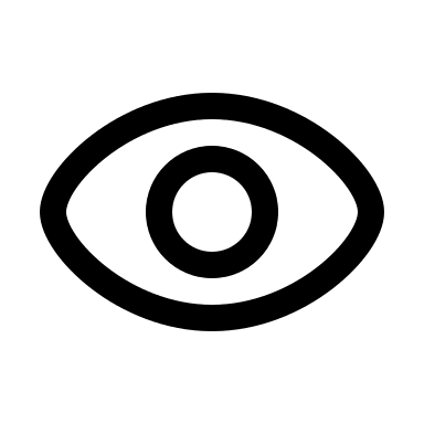 Eye Symbol (Outline) Free Open-Source SVG Icon (Basil)