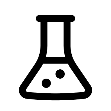 Outline Laboratory Flask Free Open-Source SVG Icon (Basil)