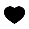 Solid Heart Shape (Basil) Free Open-Source SVG Icon