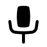 Solid Microphone (Basil) Free Open-Source SVG Icon