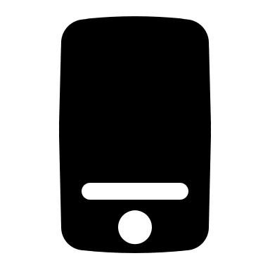 Mobile Phone Device (Solid) Free Open-Source SVG Icon (Basil)