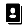 Address Book (Filled) Free Open-Source SVG Icon