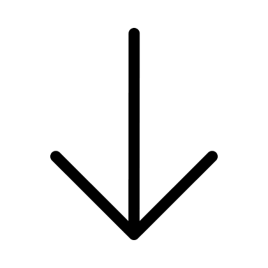 Downward Arrow (Outline) Free Open-Source SVG Icon (Bitcoin Icons)