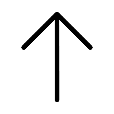 Upward Arrow (Outline) Free Open-Source SVG Icon (Bitcoin Icons)