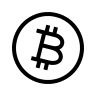 Bitcoin Circle Symbol (Outline) Free Open-Source SVG Icon