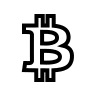 Bitcoin Symbol (Outline) Free Open-Source SVG Icon