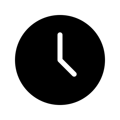 Filled Clock Widget Free Open-Source SVG Icon (Bitcoin Icons)