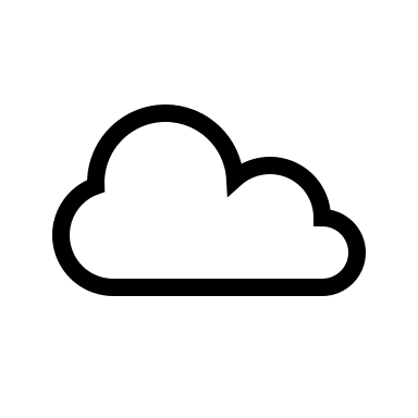 Cloud (Outline) Free Open-Source SVG Icon (Bitcoin Icons)