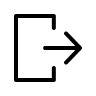 Exit Door (Outline) Free Open-Source SVG Icon