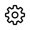 Gear Settings (Outline) Free Open-Source SVG Icon