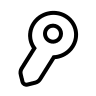 Key (Outline) Free Open-Source SVG Icon