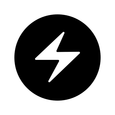 Lightning Circle Symbol (Filled) Free Open-Source SVG Icon (Bitcoin Icons)