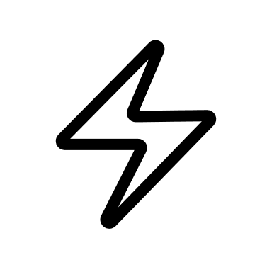 Lightning Symbol (Outline) Free Open-Source SVG Icon (Bitcoin Icons)