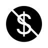 No Dollar Symbol (Filled) Free Open-Source SVG Icon