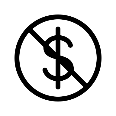 No Dollar Currency Symbol (Outline) Free Open-Source SVG Icon (Bitcoin Icons)