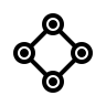 Blockchain Node (Outline) Free Open-Source SVG Icon