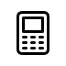 Point of Sale Terminal (Outline) Free Open-Source SVG Icon