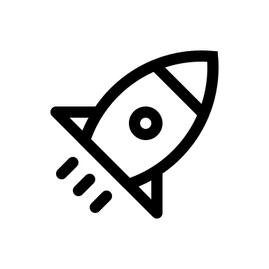 Rocket Launching (Outline) Free Open-Source SVG Icon (Bitcoin Icons)