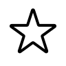 Star Shape Outline (Outline) Free Open-Source SVG Icon