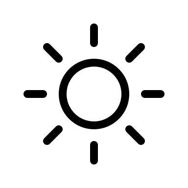 Sun Symbol (Outline) Free Open-Source SVG Icon (Bitcoin Icons)