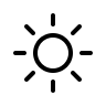 Sun Symbol (Outline) Free Open-Source SVG Icon