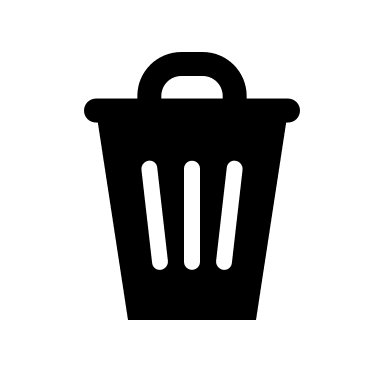 Trash Bin (Filled) Free Open-Source SVG Icon (Bitcoin Icons)