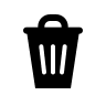 Trash Bin (Filled) Free Open-Source SVG Icon