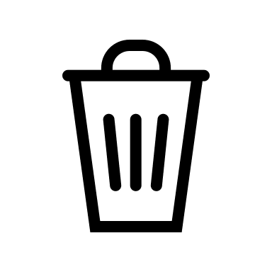 Trash Bin (Outline) Free Open-Source SVG Icon (Bitcoin Icons)