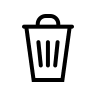 Trash Bin (Outline) Free Open-Source SVG Icon