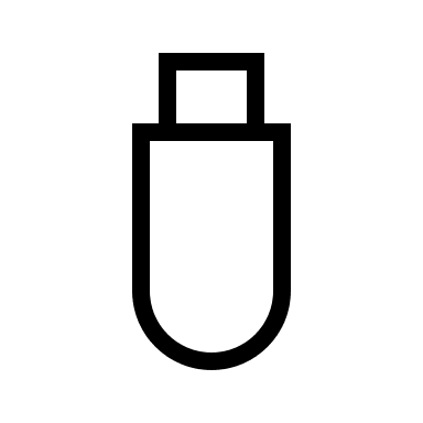 USB Connector (Outline) Free Open-Source SVG Icon (Bitcoin Icons)