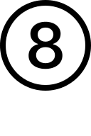 Circle Number Eight Free Open-Source SVG Icon