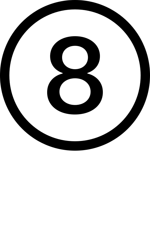 Circle Number Eight Free Open-Source SVG Icon (Bootstrap Icons)