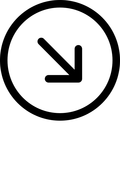 Downward Right Arrow in Circle Free Open-Source SVG Icon (Bootstrap Icons)