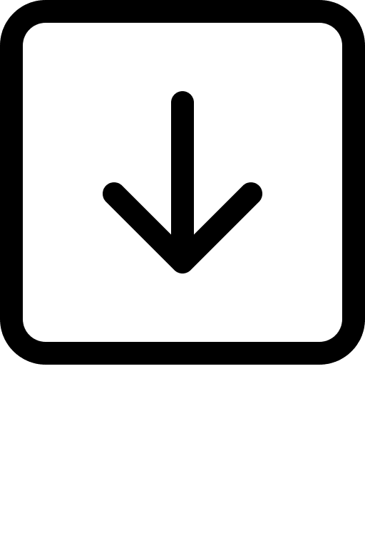 Downward Arrow in Square Free Open-Source SVG Icon (Bootstrap Icons)
