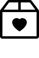 Heart in Box (Bootstrap) Free Open-Source SVG Icon