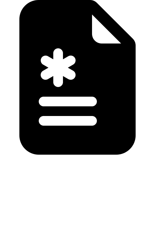 Medical File Earmark (Filled) Free Open-Source SVG Icon (Bootstrap Icons)