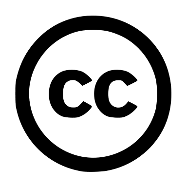 Creative Commons License Free Open-Source SVG Icon (BoxIcons Logo)