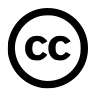 Creative Commons License Free Open-Source SVG Icon