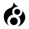 Drupal Content Management System Free Open-Source SVG Icon