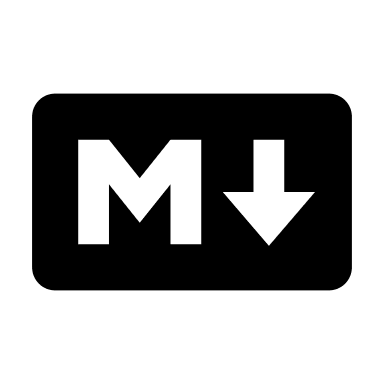 Markdown Syntax Free Open-Source SVG Icon (BoxIcons Logo)