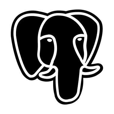 PostgreSQL Database Management System Free Open-Source SVG Icon (BoxIcons Logo)