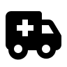 Ambulance Vehicle (Solid) Free Open-Source SVG Icon