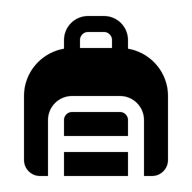 Backpack (Solid) Free Open-Source SVG Icon (BoxIcons Solid)