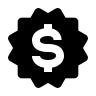 Dollar Badge (Solid) Free Open-Source SVG Icon