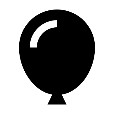 Balloon (Solid) Free Open-Source SVG Icon (BoxIcons Solid)