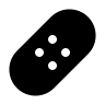 Band-Aid Medical Dressing (Solid) Free Open-Source SVG Icon